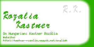rozalia kastner business card